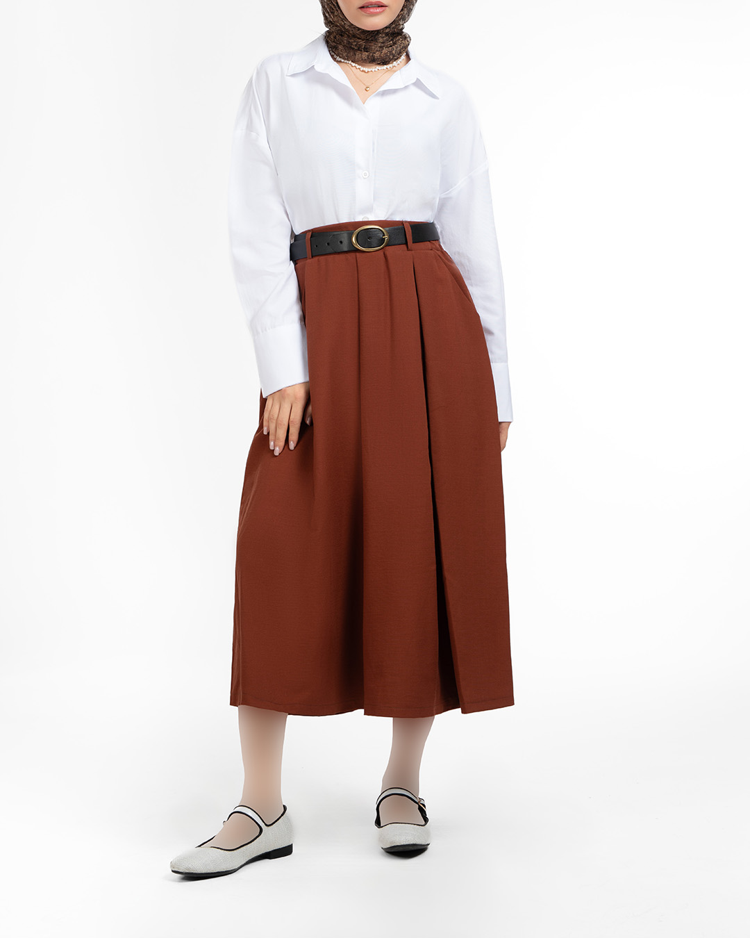 شومیز زنانه نخی کد L0102 _ سفید